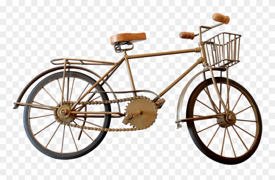 Vintage Bicycle Figurine Chairish - Hybrid Bicycle Clipart