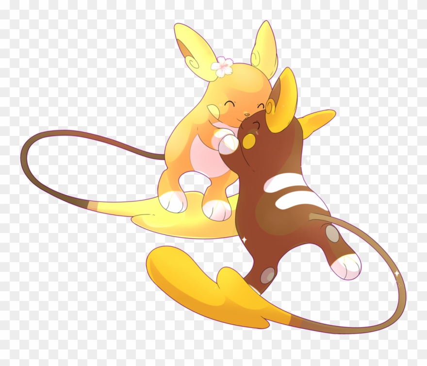 Shiny Alolan Raichu Fanart Clipart