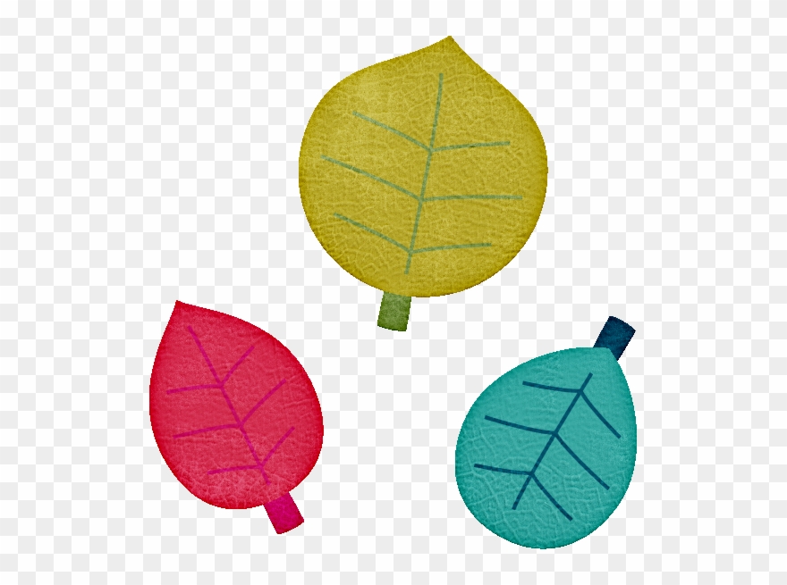 Clip Art - Hojas De Arbol Colores - Png Download