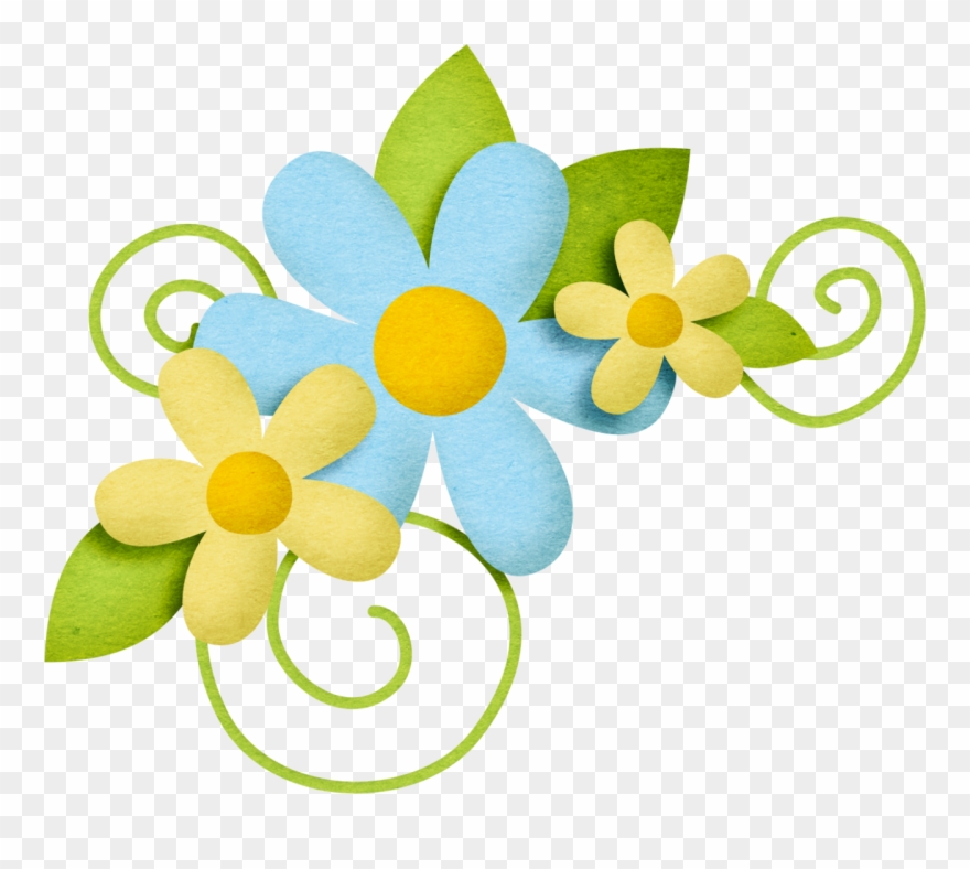 B *✿* "in Flowers" Flower Clipart, Printable Paper, - Clip Art Transparent Scrapbook - Png Download