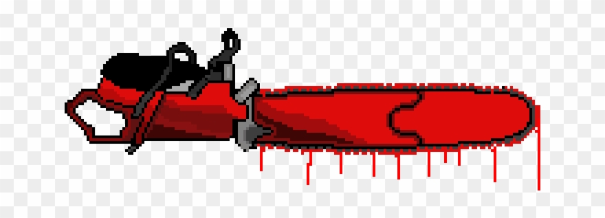 Bloody Chainsaw - Illustration Clipart