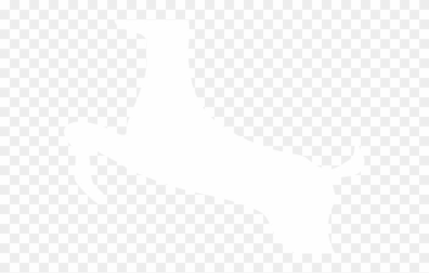 Reindeer Clipart Black And White - Deer Outline - Png Download