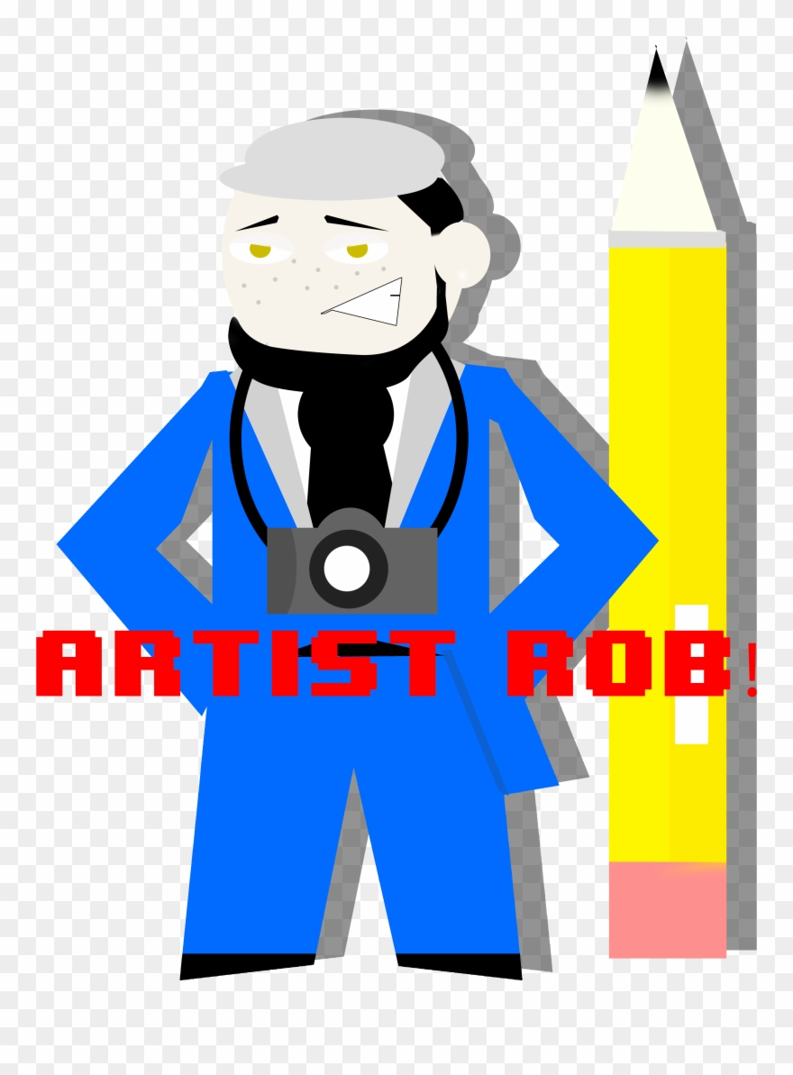 Artist Rob By Robert L - Cartoon Clipart