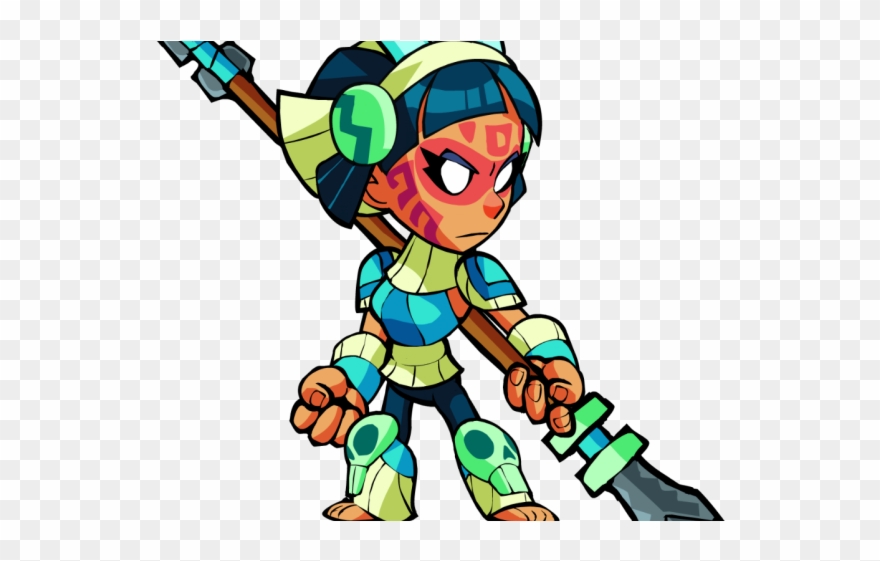 Spear Clipart Aztec - Brawlhalla Game Character - Png Download