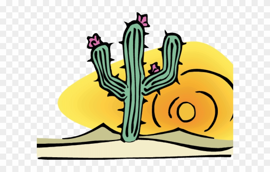 Desert Clipart Cactus Desert - Desert Clipart - Png Download