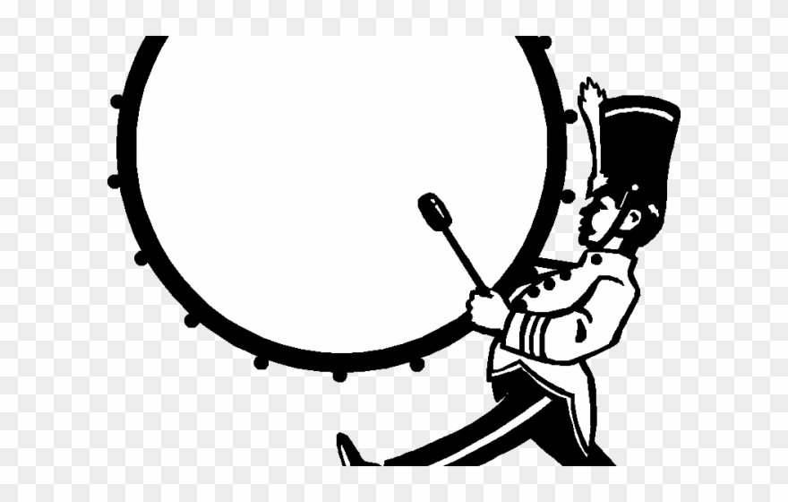 Drum Clipart Drumsclip - Marching Bass Drum Clipart - Png Download