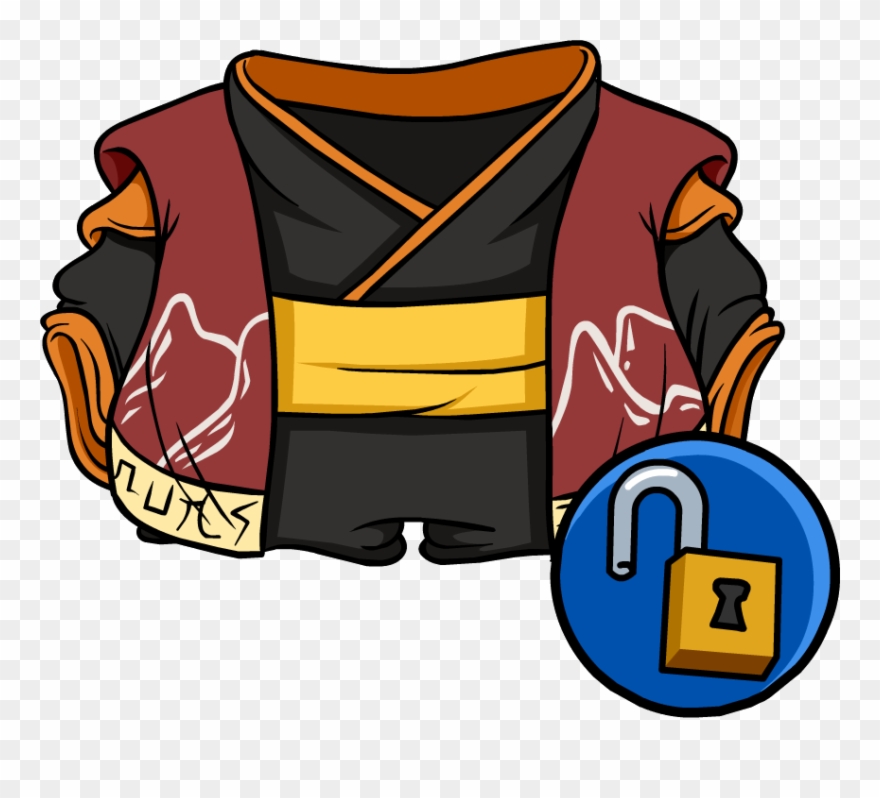 Volcanic Robes - Free Penguin Wikia Kimono Clipart