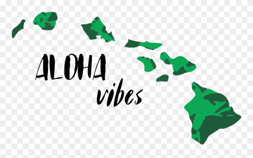 Hawaii Island Black And White Clipart