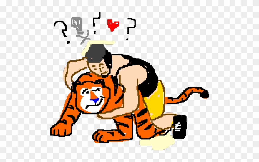 Wrestling Clipart Tiger - Png Download