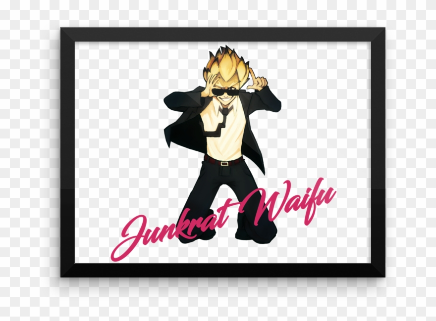 Junkratwaifu Framed Luster Posters - Cartoon Clipart