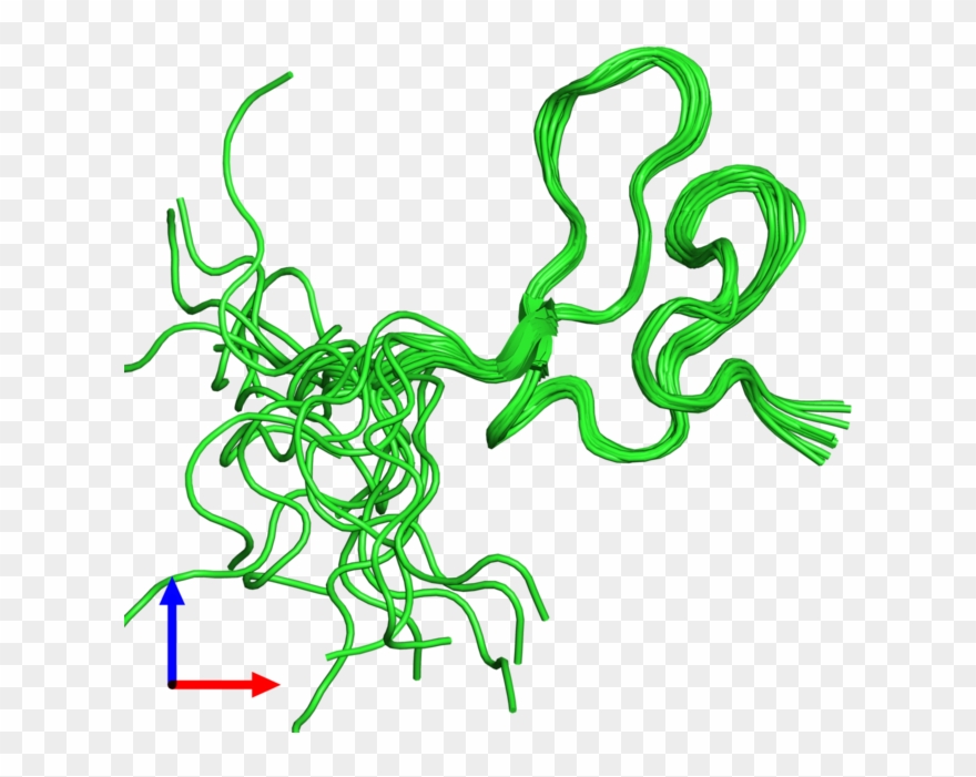 Pdb 2n9z Coloured By Chain And Viewed From The Front - Illustration Clipart