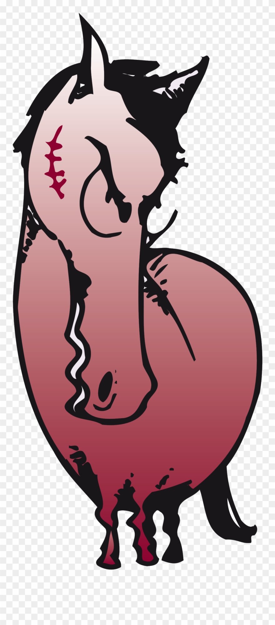 The Menacing Gaze, The Mocking Sneer Printed On The - Illustration Clipart