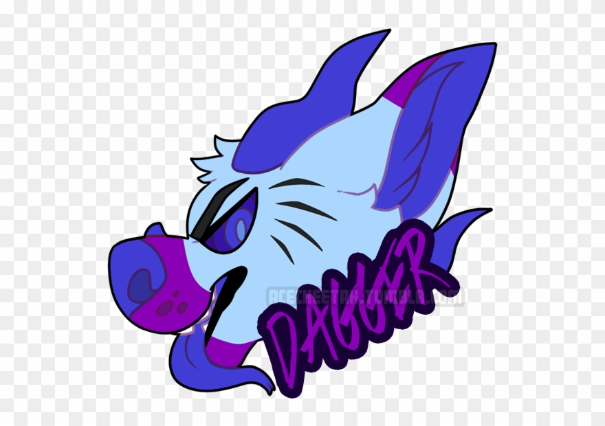 [c] Dagger Badge - Cartoon Clipart