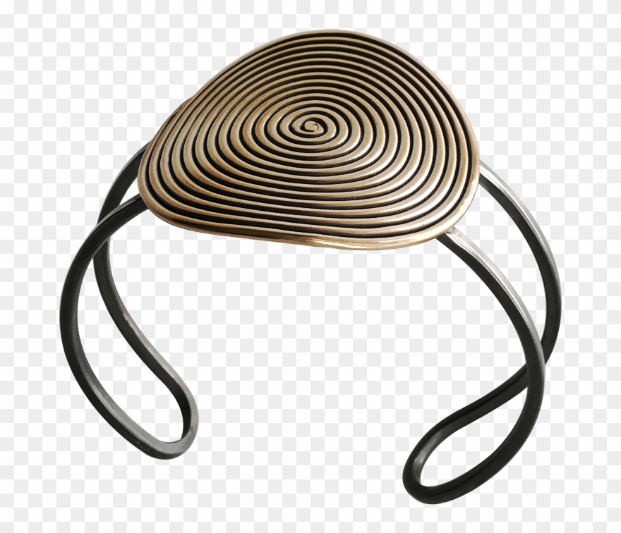 Medallion Cuff Bracelet - Illustration Clipart