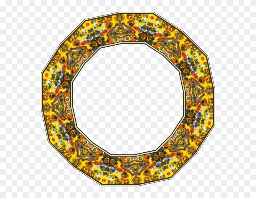 Octagonal Bisque Pottery, Frame Clipart, Wicca, Baroque, - Chameli Devi Institute Of Professional Studies - Png Download