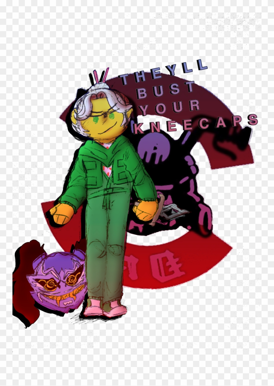 They'll Bust Your Kneecaps I've Had Bust Your Kneecaps - Illustration Clipart