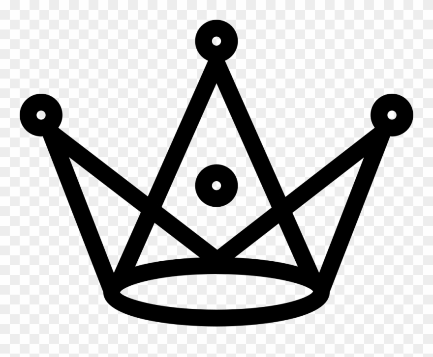 Royal Crown With Triangles And Circles Design Comments - Desenhos Feitos Com Triangulos Clipart