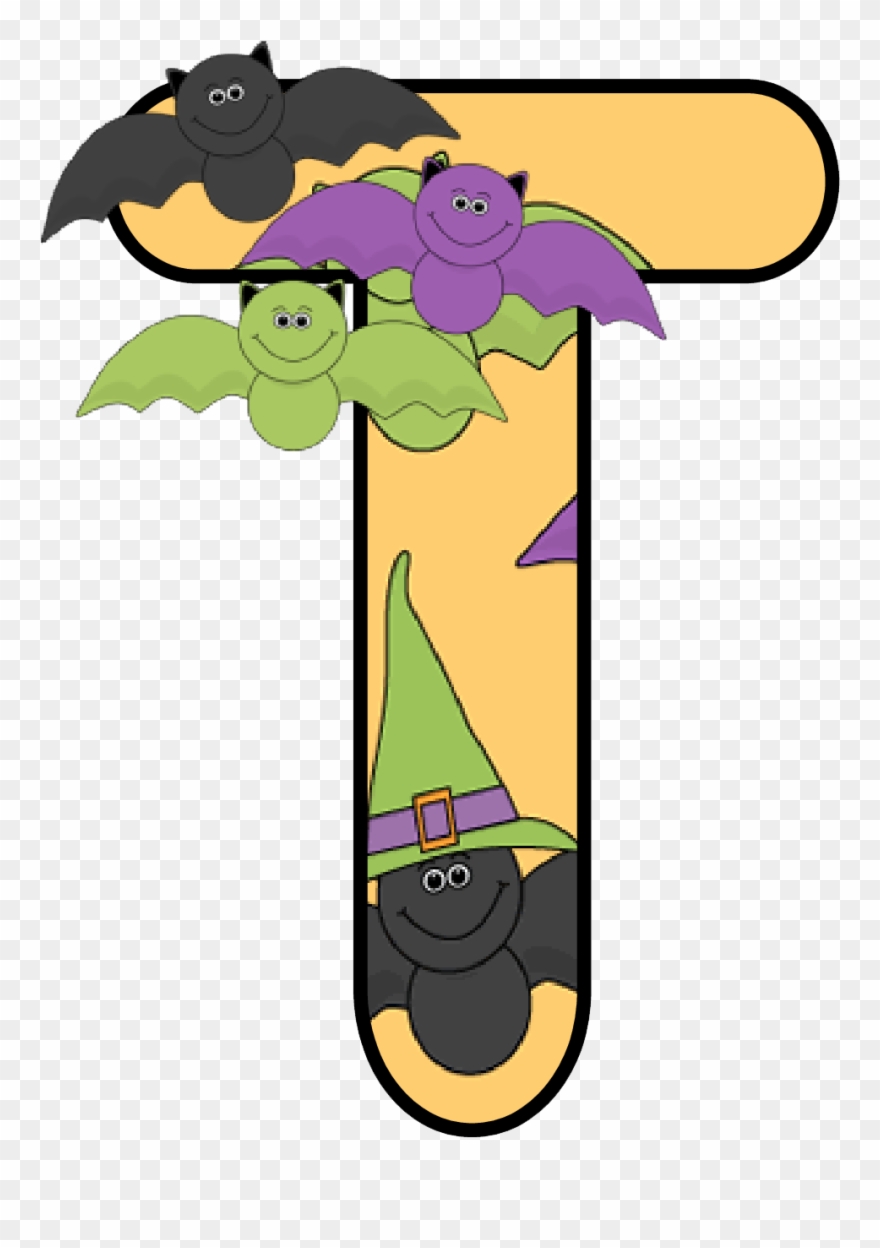 Ch B *✿* Alfabeto Murcielago De Kid Sparkz Halloween - Cartoon Clipart