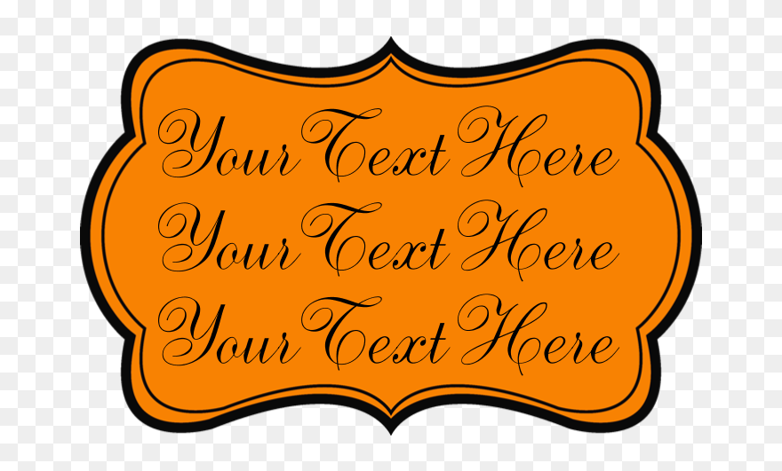 Orange And Black Neck Tie Clipart