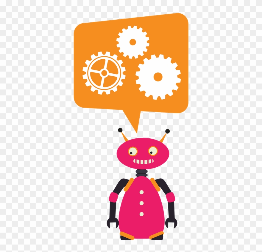 Modern Marketing Bot - Illustration Clipart