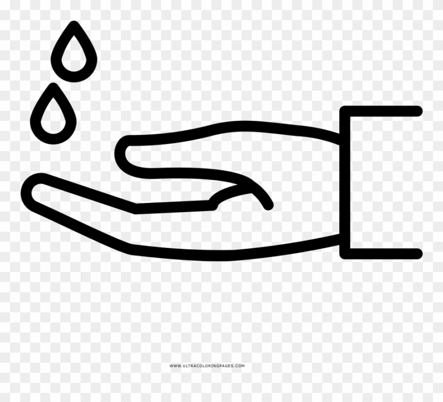 Washing Hands Coloring Page - Jubilaciones Iconos Clipart