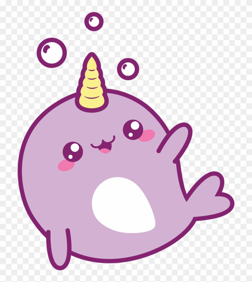 Relaxing Narwhal Clipart