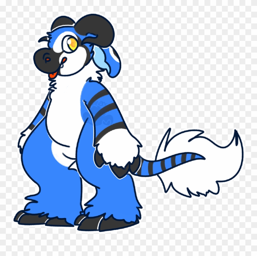 Blue Jay Moonster - Cartoon Clipart