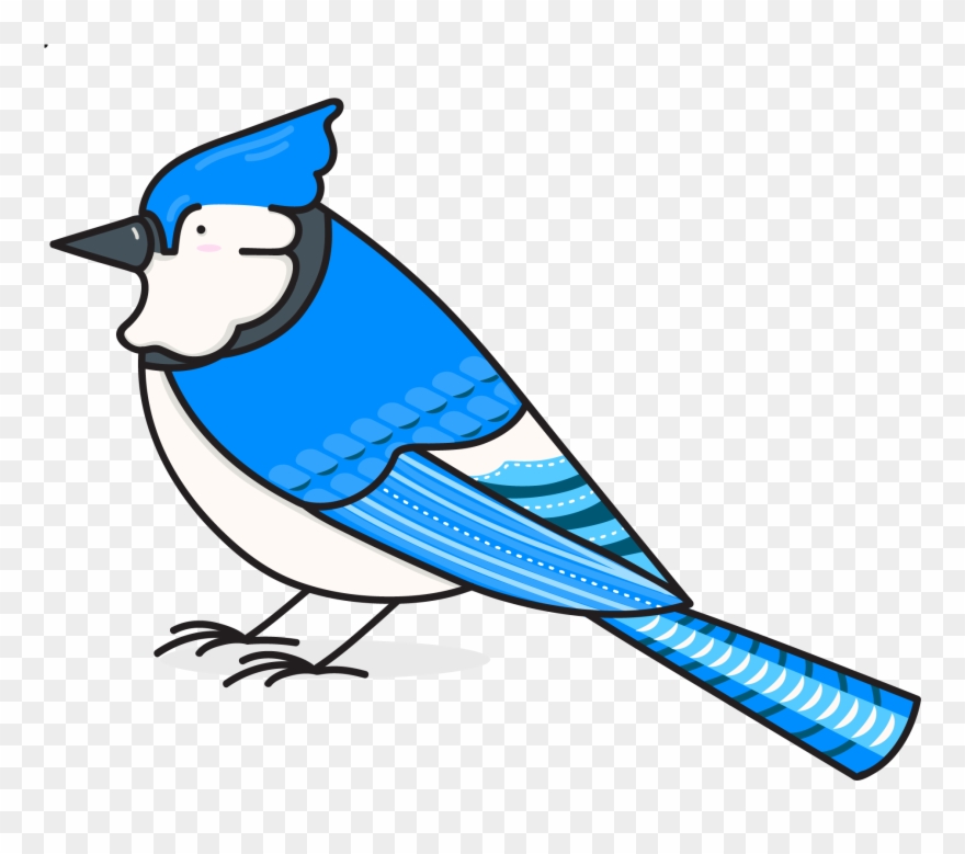 Bird Nerds Stickers Messages Sticker-0 - Blue Jay Clipart