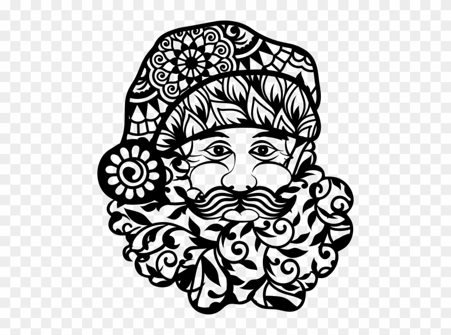 Christmas Zentangle Svg Clipart