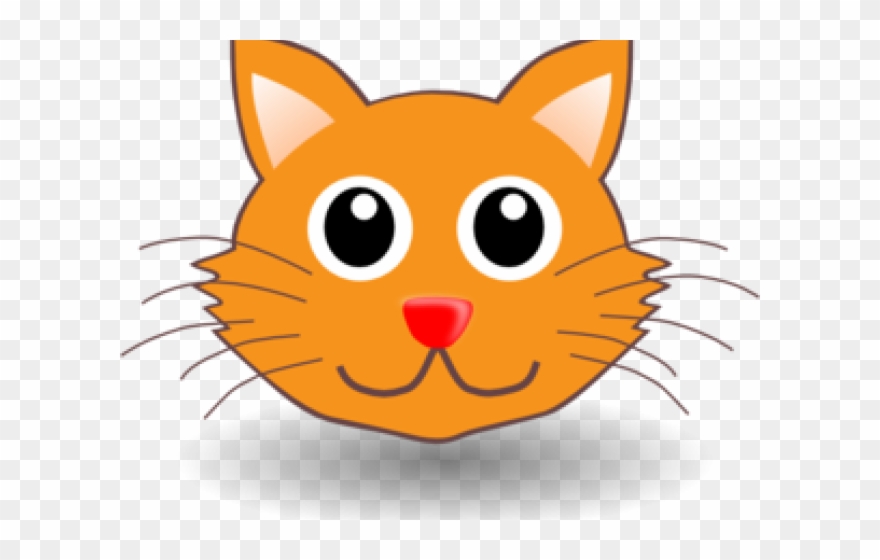 Kittens Clipart Face - Cartoon Cat Head - Png Download