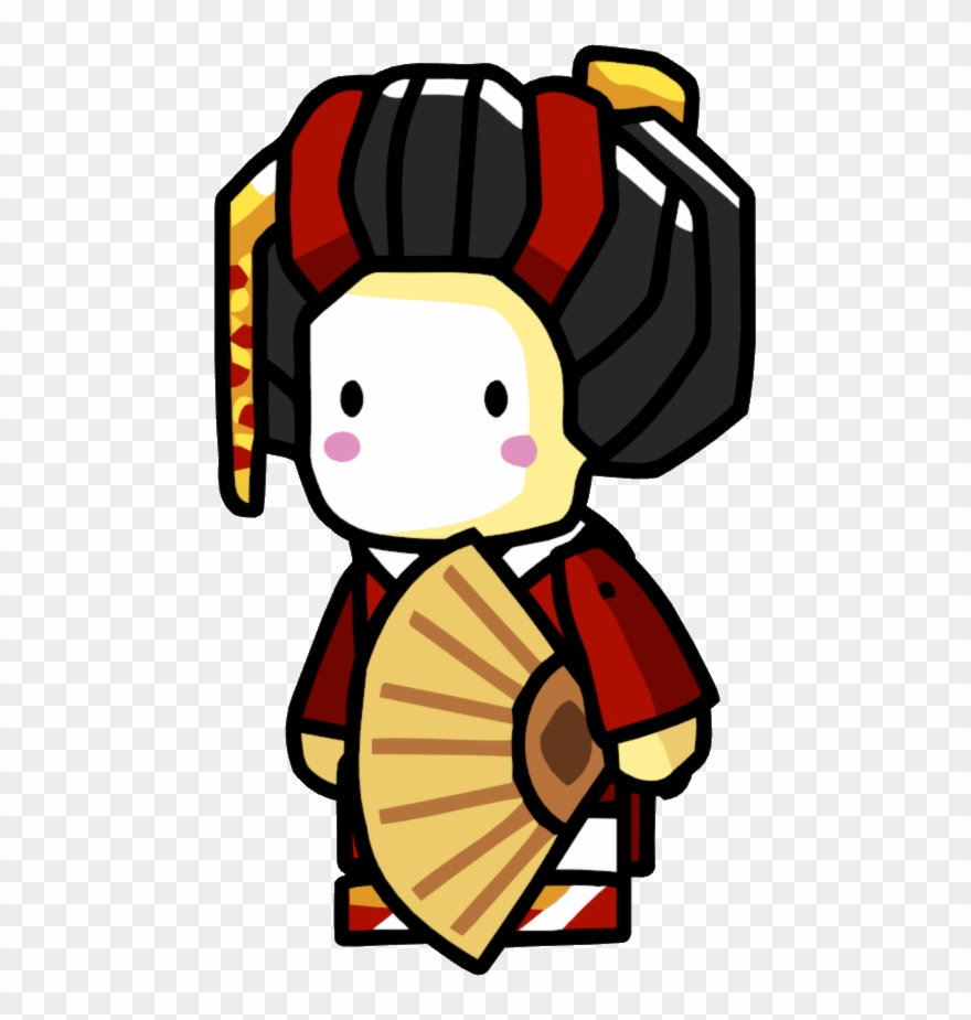 Geisha Snu - Scribblenauts Asian Clipart