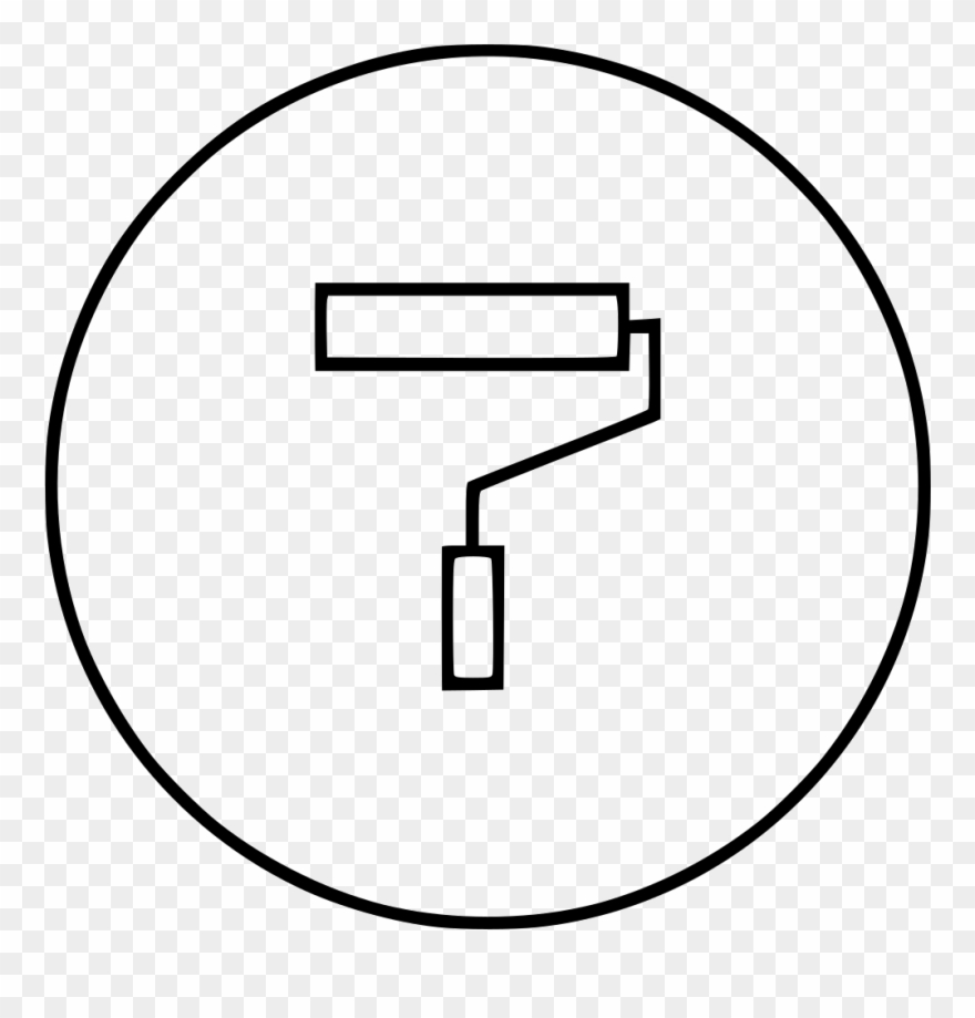 Paint Roller Comments - Circle Clipart