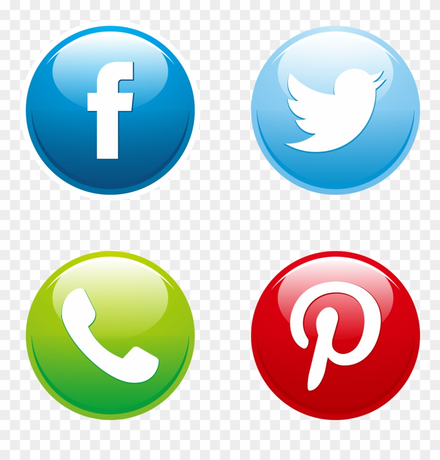 Social Media Png Image - Vector Social Media Icons Png Clipart