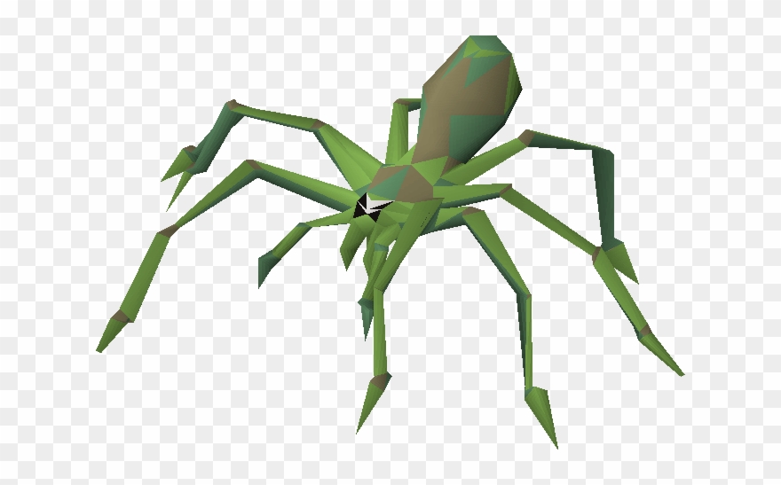Transparent Green Spider - Spider Lvl 2 Runescape Clipart
