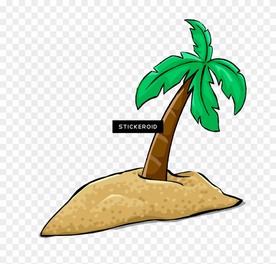 Island Hd Nature - Desert Island Clip Art - Png Download