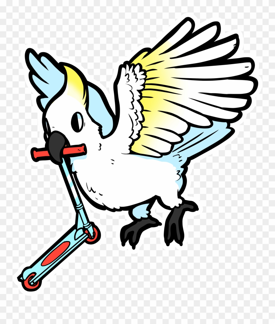 Rad Cockatoo - Cartoon Clipart
