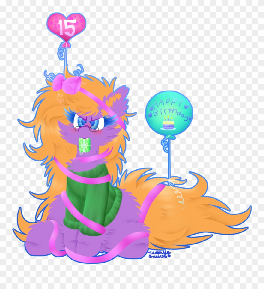Vanillaswirl6, Balloon, Birthday, Bow, Clothes, Colored - Cartoon Clipart