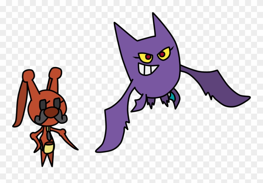 Everyone's Favorite Kricketune And Crobat - Cartoon Clipart