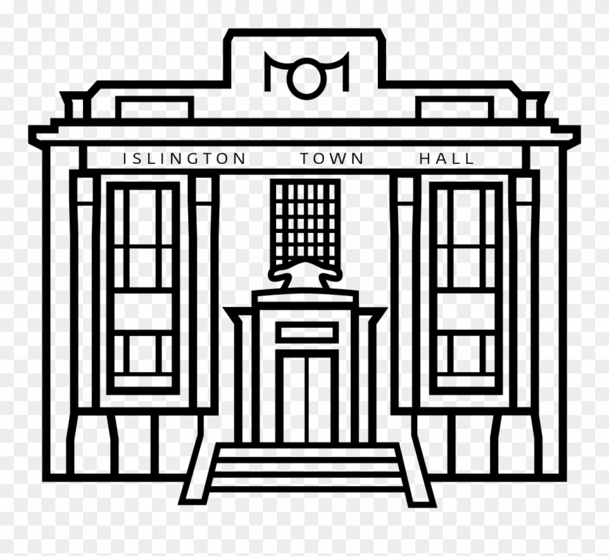 Islington Town Hall - Illustration Clipart