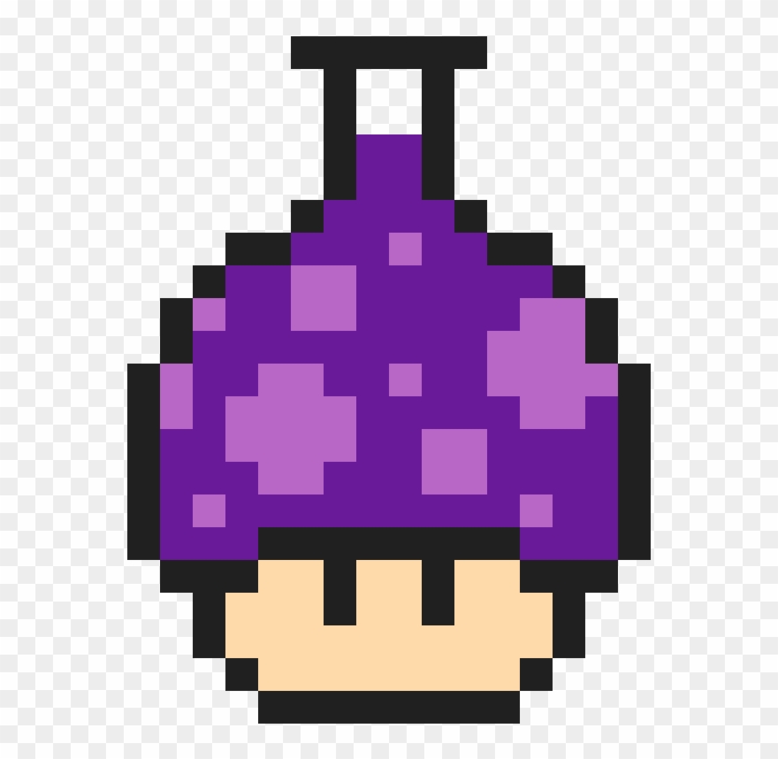 Potion Mushroom - Super Mario Mushroom Pixel Clipart