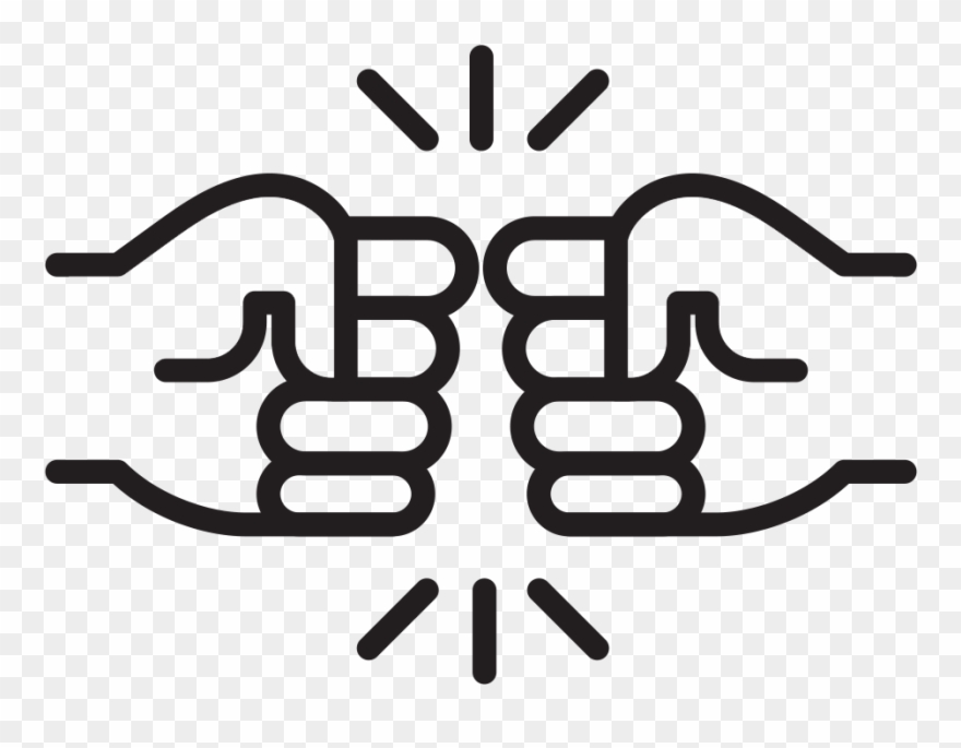 Our Values - Vector Fist Bump Clipart