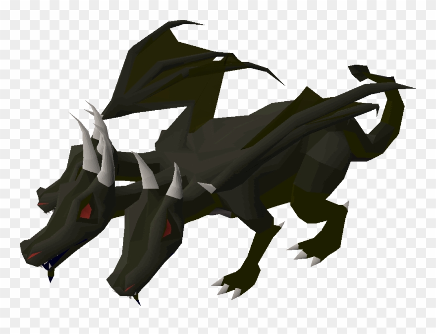 Osrs Black Demon Transparent Background - Runescape King Black Dragon Clipart