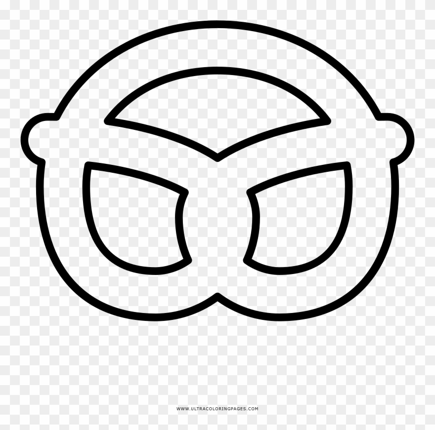 Pretzel Coloring Page - Line Art Clipart