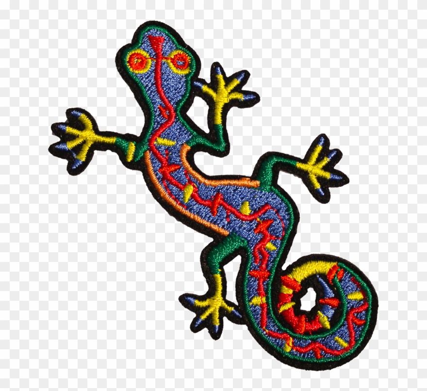 Patch Gecko - Illustration Clipart