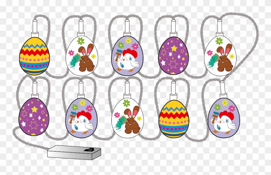 Led 10 Lights String Light Clipart