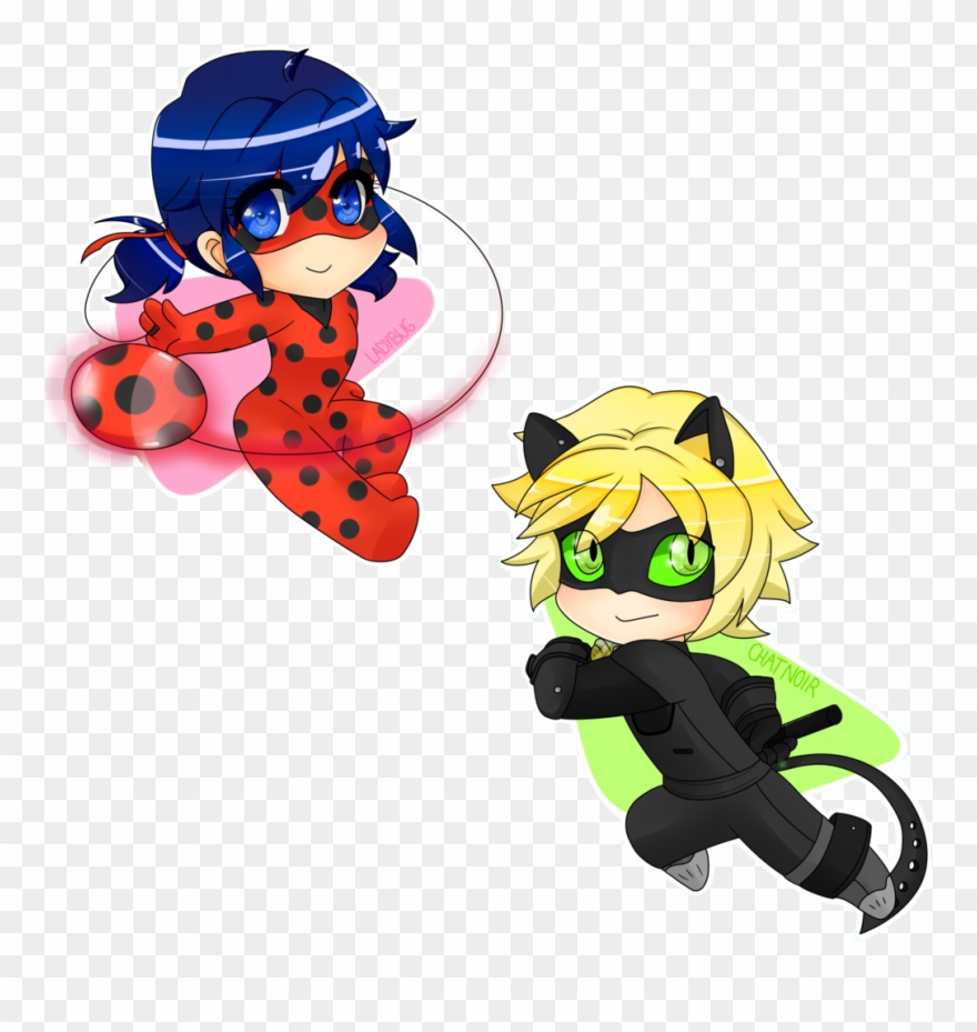 Miraculous Ladybug And Cat Noir Drawings Clipart