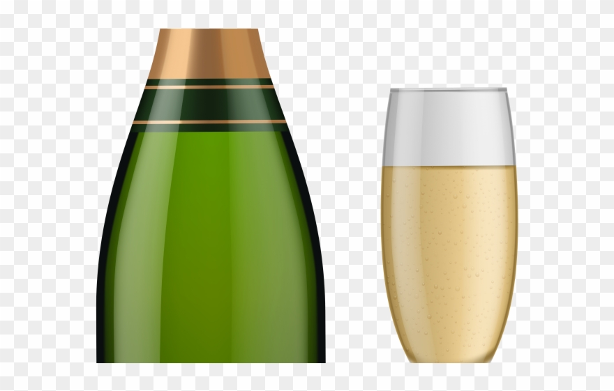 Liquor Clipart Champagne Bottle - Vase - Png Download
