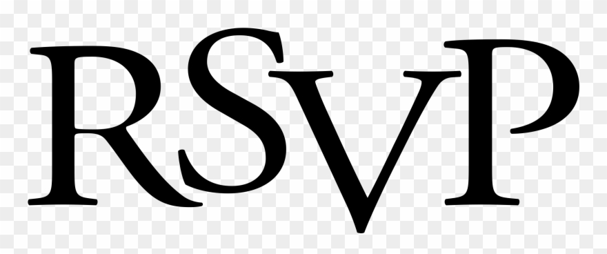 Rsvp Logo Png Transparent Svg Vector Freebie Supply - Rsvp Logo Png Clipart