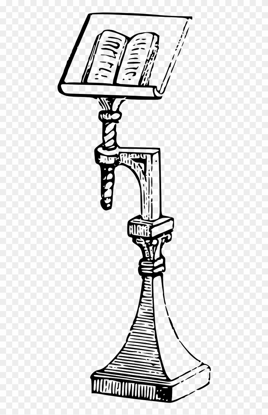 Fashion,speaker - Book In Stand Clipart - Png Download