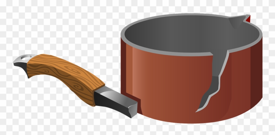 Pan Sauce Pan Metal - Broken Pan Clipart